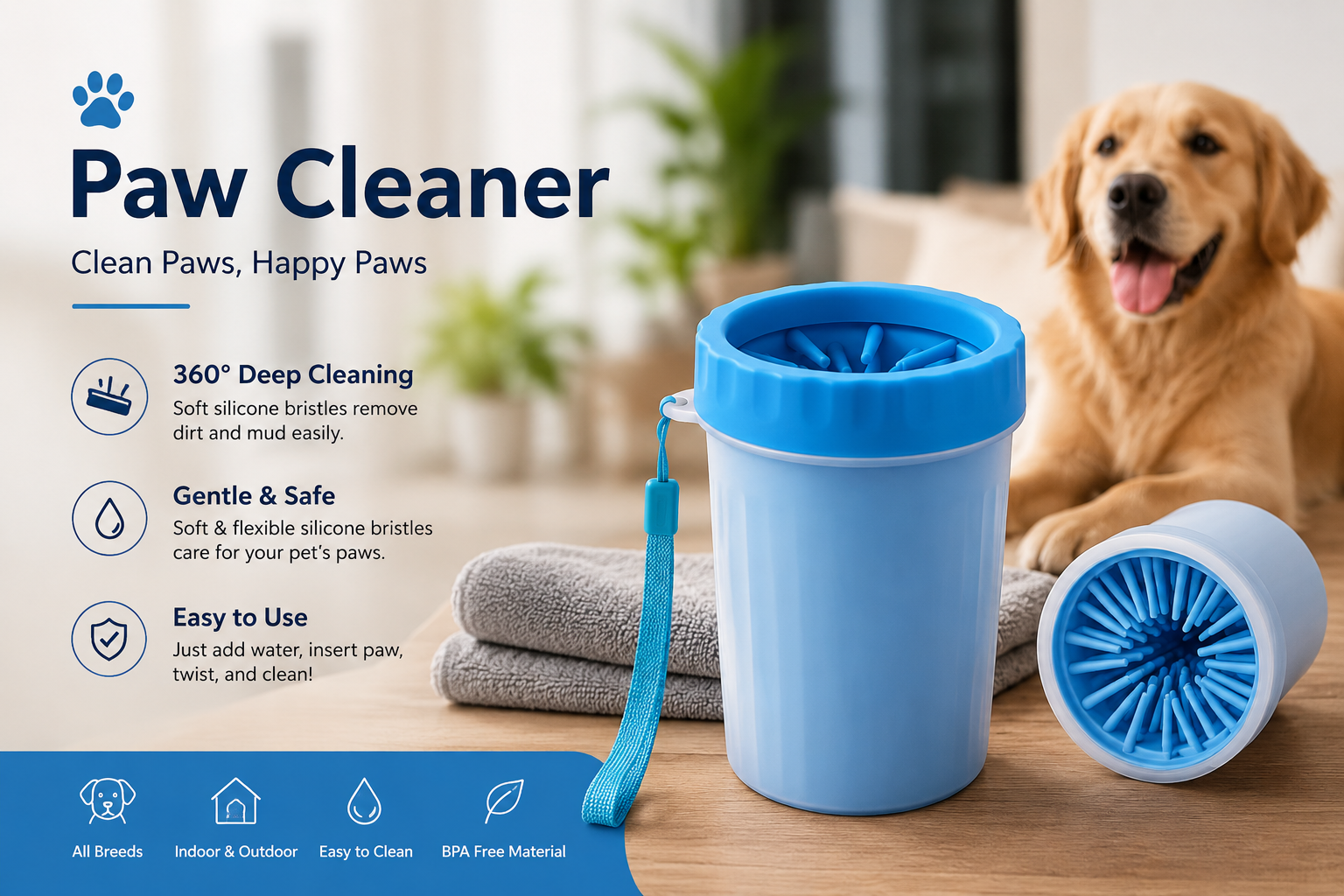 PetNova™ Premium Dog Paw Cleaner Cup