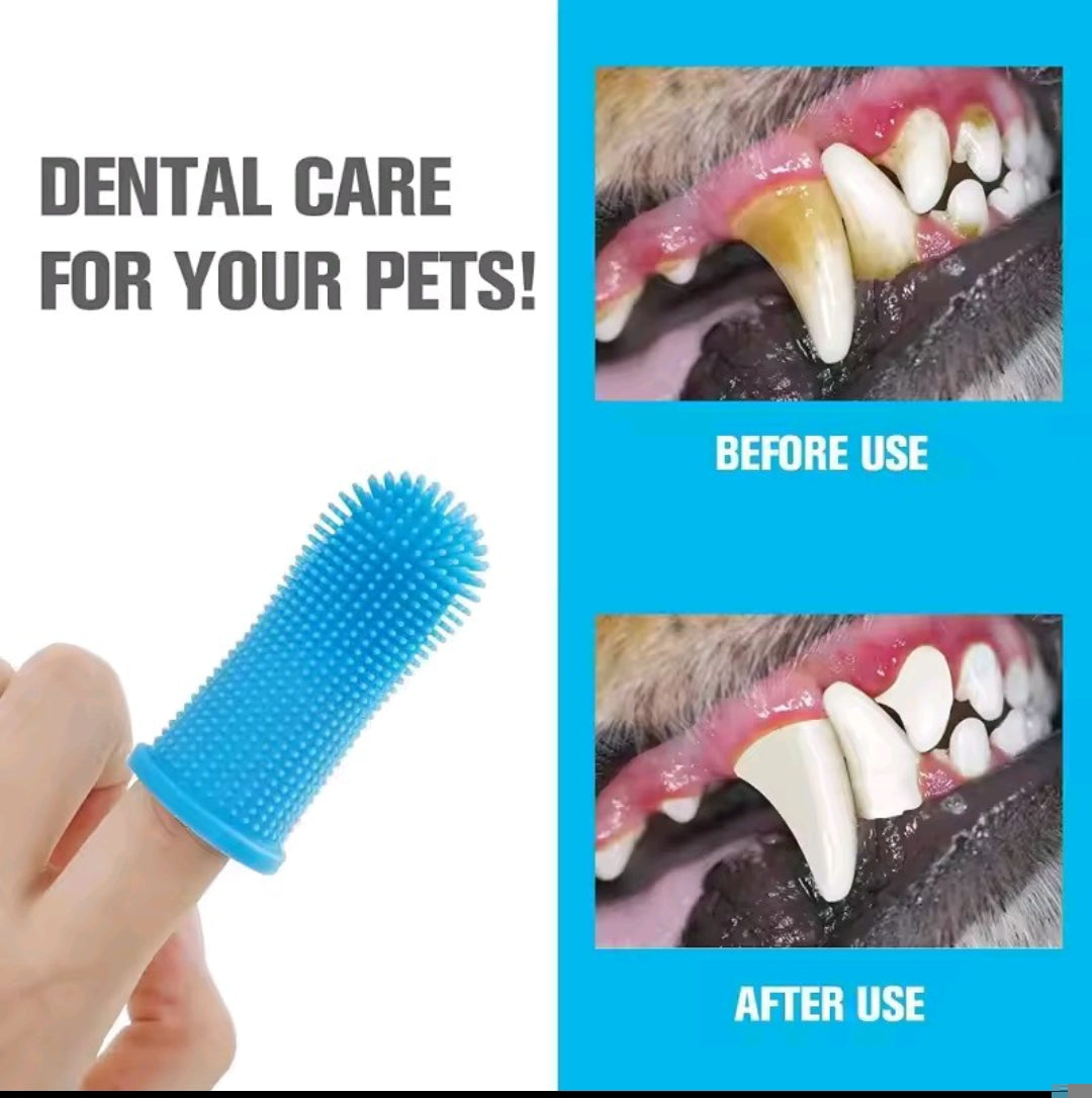PetNova™ Silicone Finger Toothbrush – Gentle Pet Dental Cleaner