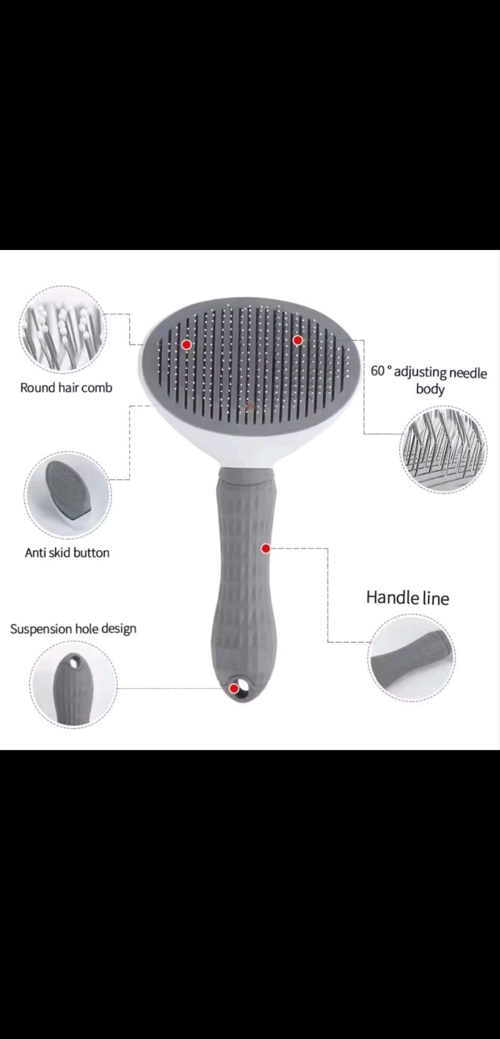 🐾 PetNova™ 2-in-1 Deshedding & Massage Grooming Brush