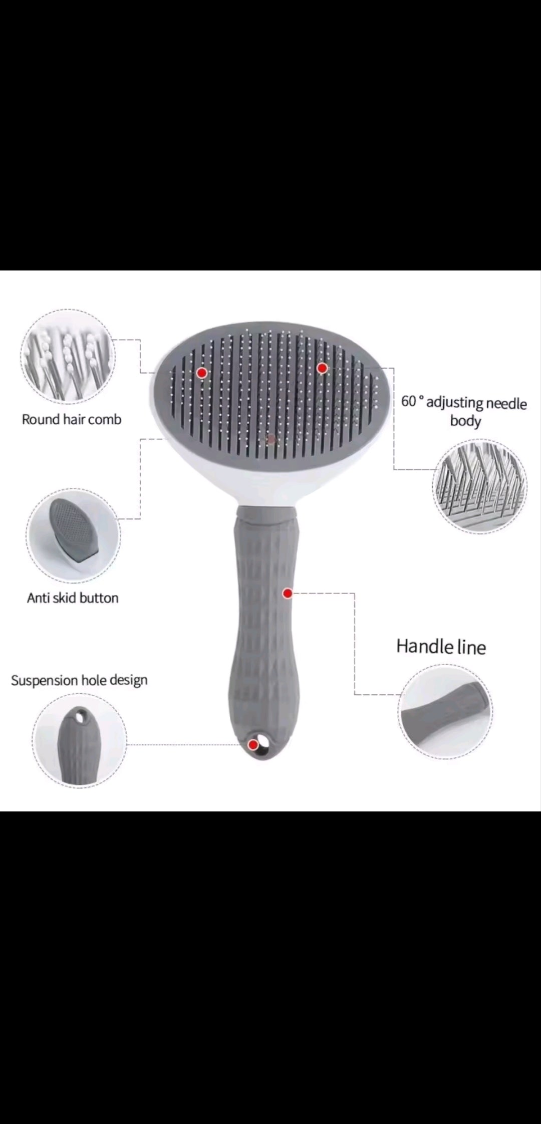 🐾 PetNova™ 2-in-1 Deshedding & Massage Grooming Brush