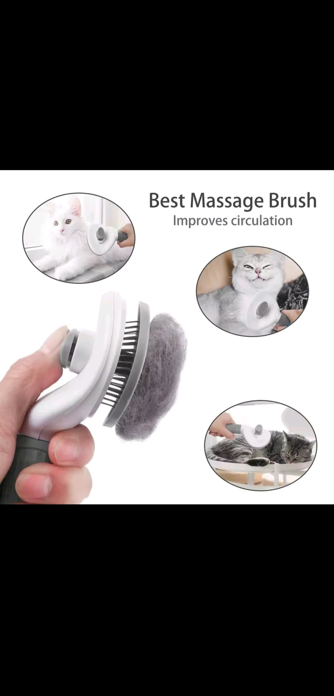 🐾 PetNova™ 2-in-1 Deshedding & Massage Grooming Brush
