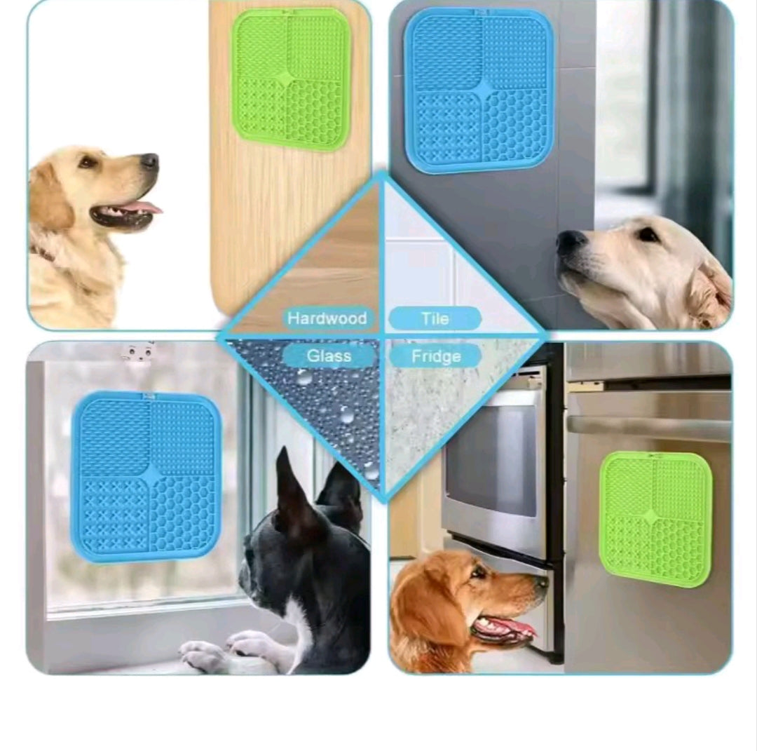 PetNova™ CalmLick™ Silicone Pet Lick Mat – Slow Feeder & Grooming Distraction